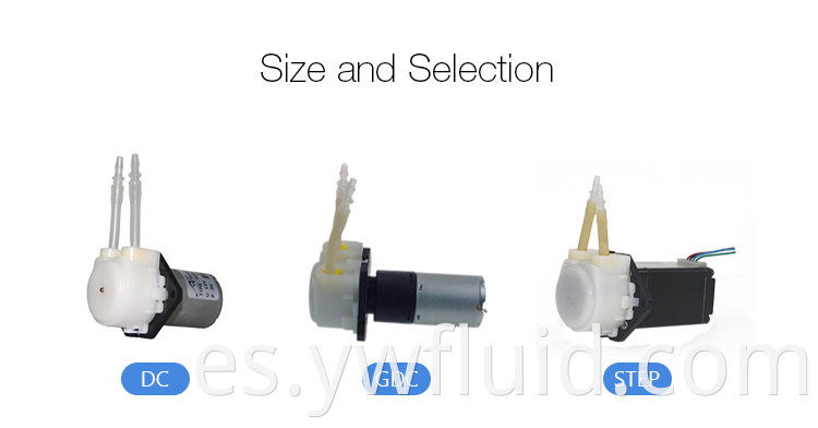 Micro GDC de alta calidad 6V/12V/24V Bomba de dosificación peristáltica líquida utilizando